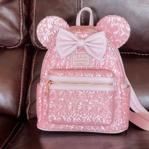 Cotton candy pink Disney loungefly no tags